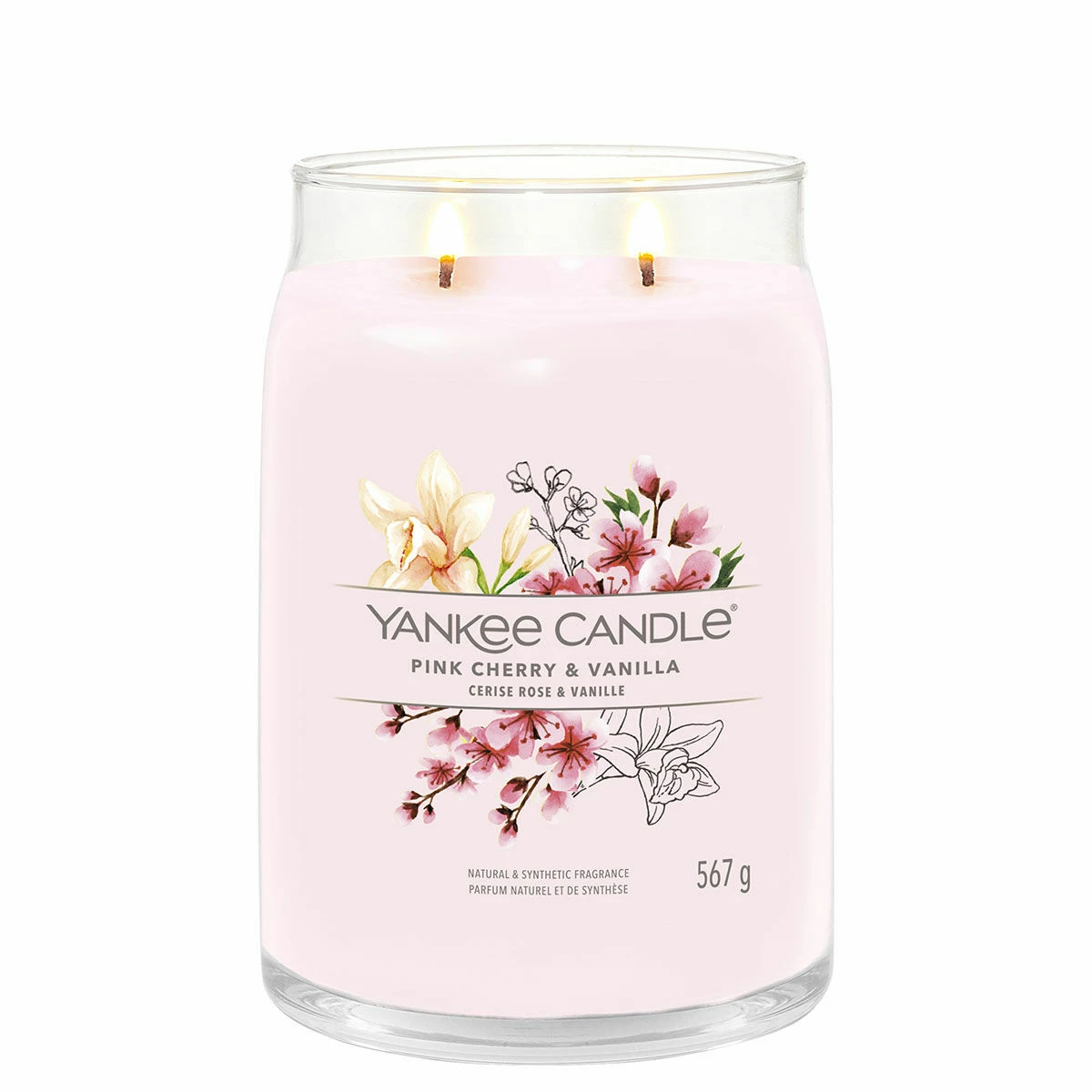 Yankee Candle Pink Cherry & Vanilla Signature Large Jar Candle 2 Yankee Candle Pink Cherry & Vanilla Signature Large Jar Candle - Image 2