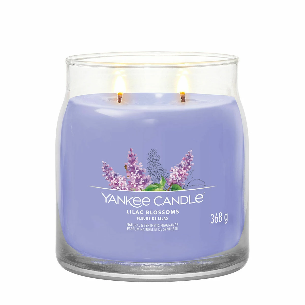 Yankee Candle Lilac Blossoms Signature Medium Jar Candle 2 Yankee Candle Lilac Blossoms Signature Medium Jar Candle - Image 2