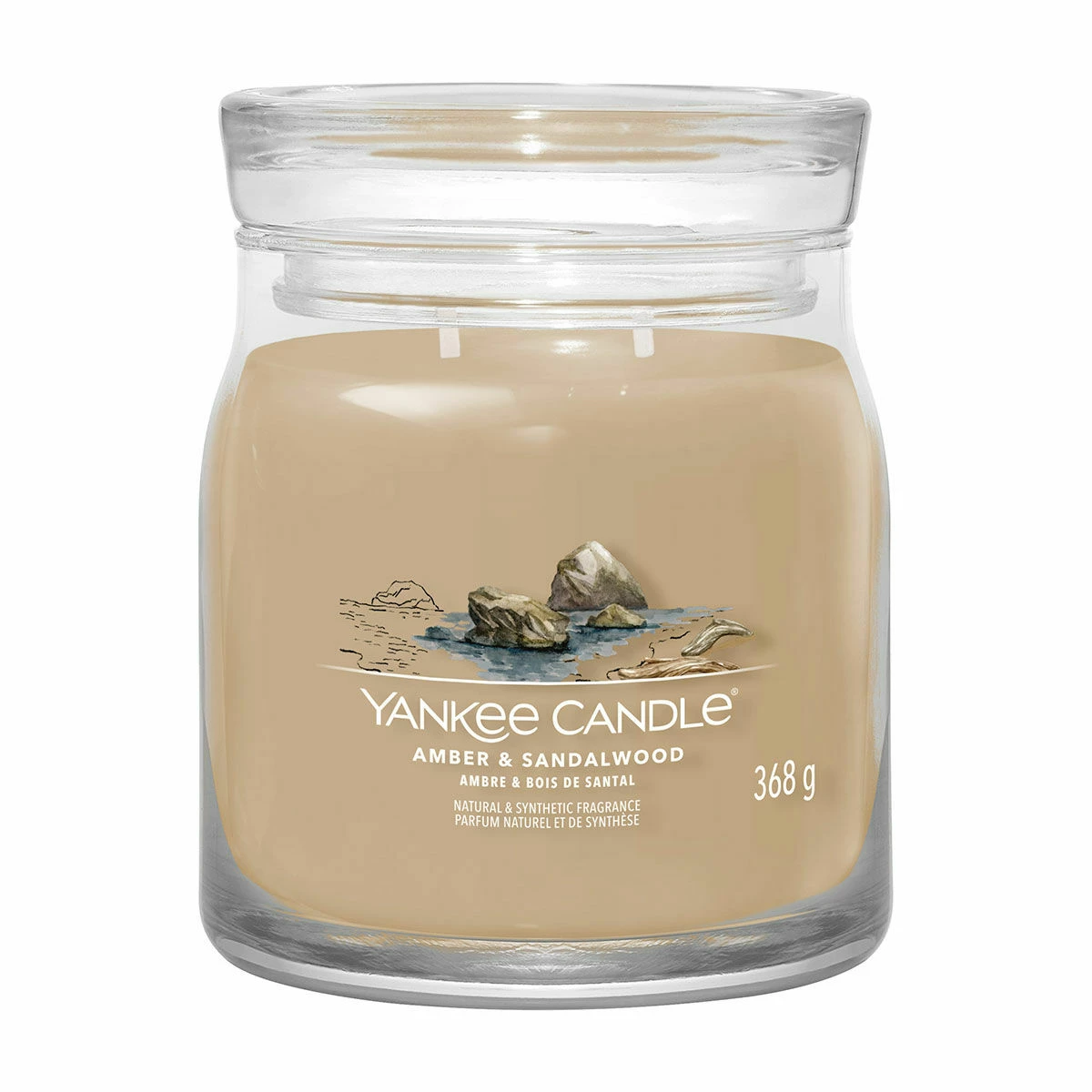 Yankee Candle Amber & Sandalwood Signature Medium Jar Candle 1 Yankee Candle Amber & Sandalwood Signature Medium Jar Candle