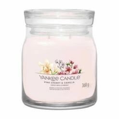 Yankee Candle Pink Cherry & Vanilla Signature Medium Jar Candle
