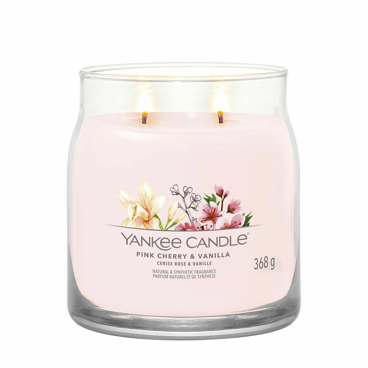 Yankee Candle Pink Cherry & Vanilla Signature Medium Jar Candle 2 Yankee Candle Pink Cherry & Vanilla Signature Medium Jar Candle - Image 2
