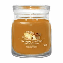 Yankee Candle Spiced Banana Bread Signature Medium Jar Candle
