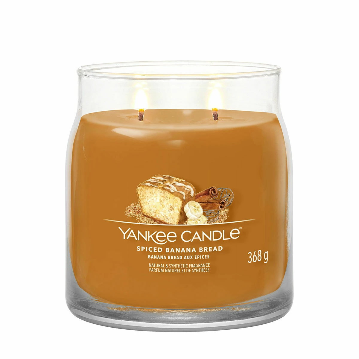 Yankee Candle Spiced Banana Bread Signature Medium Jar Candle 2 Yankee Candle Spiced Banana Bread Signature Medium Jar Candle - Image 2