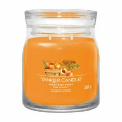 Yankee Candle Farm Fresh Peach Signature Medium Jar Candle
