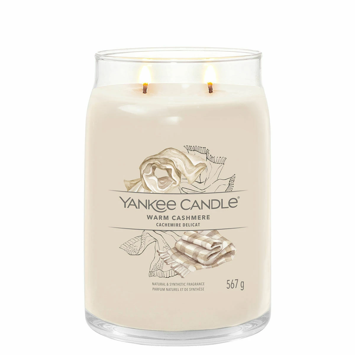 Yankee Candle Warm Cashmere Signature Large Jar Candle 2 Yankee Candle Warm Cashmere Signature Large Jar Candle - Image 2