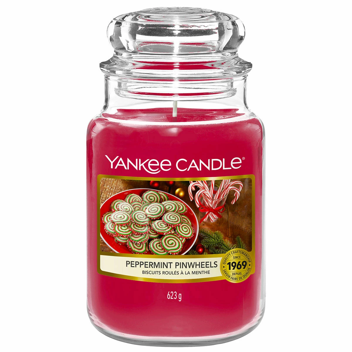 Yankee Candle Peppermint Pinwheels Large Jar Candle 1 Yankee Candle Peppermint Pinwheels Large Jar Candle