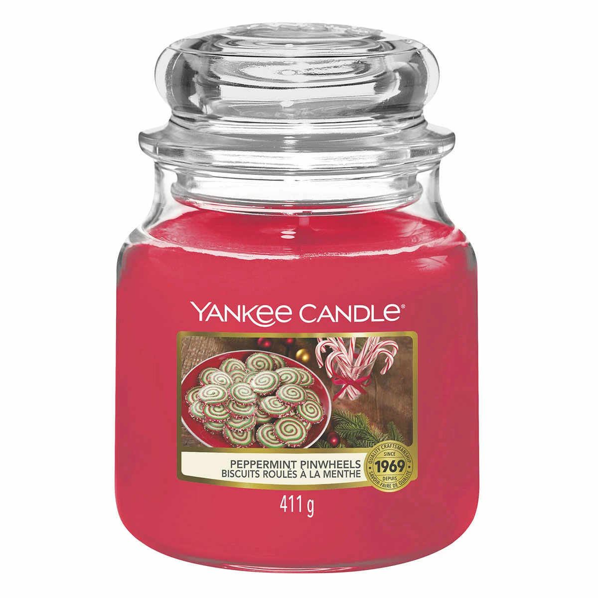 Yankee Candle Peppermint Pinwheels Medium Jar Candle 1 Yankee Candle Peppermint Pinwheels Medium Jar Candle