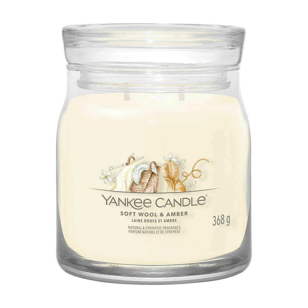 Yankee Candle Soft Wool & Amber Signature Medium Jar Candle 1 Yankee Candle Soft Wool & Amber Signature Medium Jar Candle