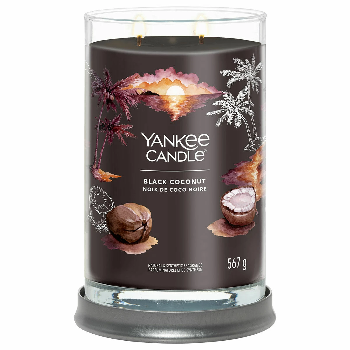 Yankee Candle Black Coconut Signature Large Tumbler Candle 2 Yankee Candle Black Coconut Signature Large Tumbler Candle - Image 2