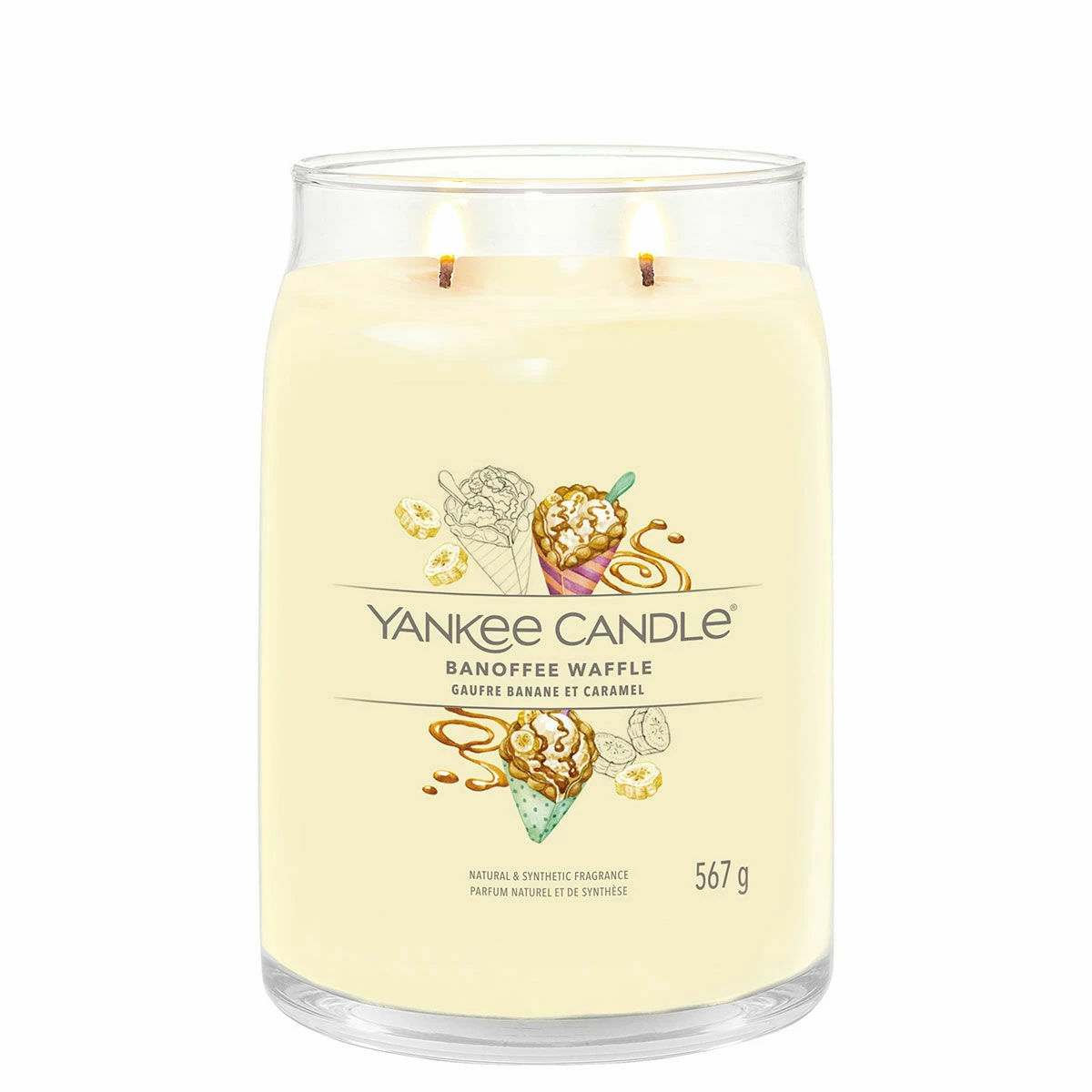 Yankee Candle Banoffee Waffle Signature Large Jar Candle 2 Yankee Candle Banoffee Waffle Signature Large Jar Candle - Image 2