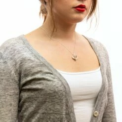 Equilibrium Silver Plated Guardian Angel Necklace With Pink Gem -gifts shop 289816 pink equilibrium silver plated guardian angel necklace with pink gem 3 copy