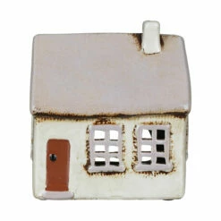 Shudehill Village Pottery Light Grey House Tealight Holder -gifts shop 291342 shudehill village pottery light grey house tealight holder 2