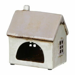 Shudehill Village Pottery Light Grey House Tealight Holder -gifts shop 291342 shudehill village pottery light grey house tealight holder 3
