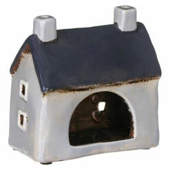 Shudehill Village Pottery Grey Croft House Tealight Holder -gifts shop 320040 shudehill village pottery grey croft house tealight holder 2