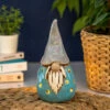 Shudehill Village Pottery Small Aqua & Grey Gonk Tealight Holder