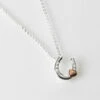 Equilibrium Two-Tone Equestrian Lucky Horseshoe Necklace