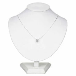 Equilibrium Silver-Plated Kiss Sparkle Ring Necklace -gifts shop 329271equilibrium silver plated kiss sparkle ring necklace 04