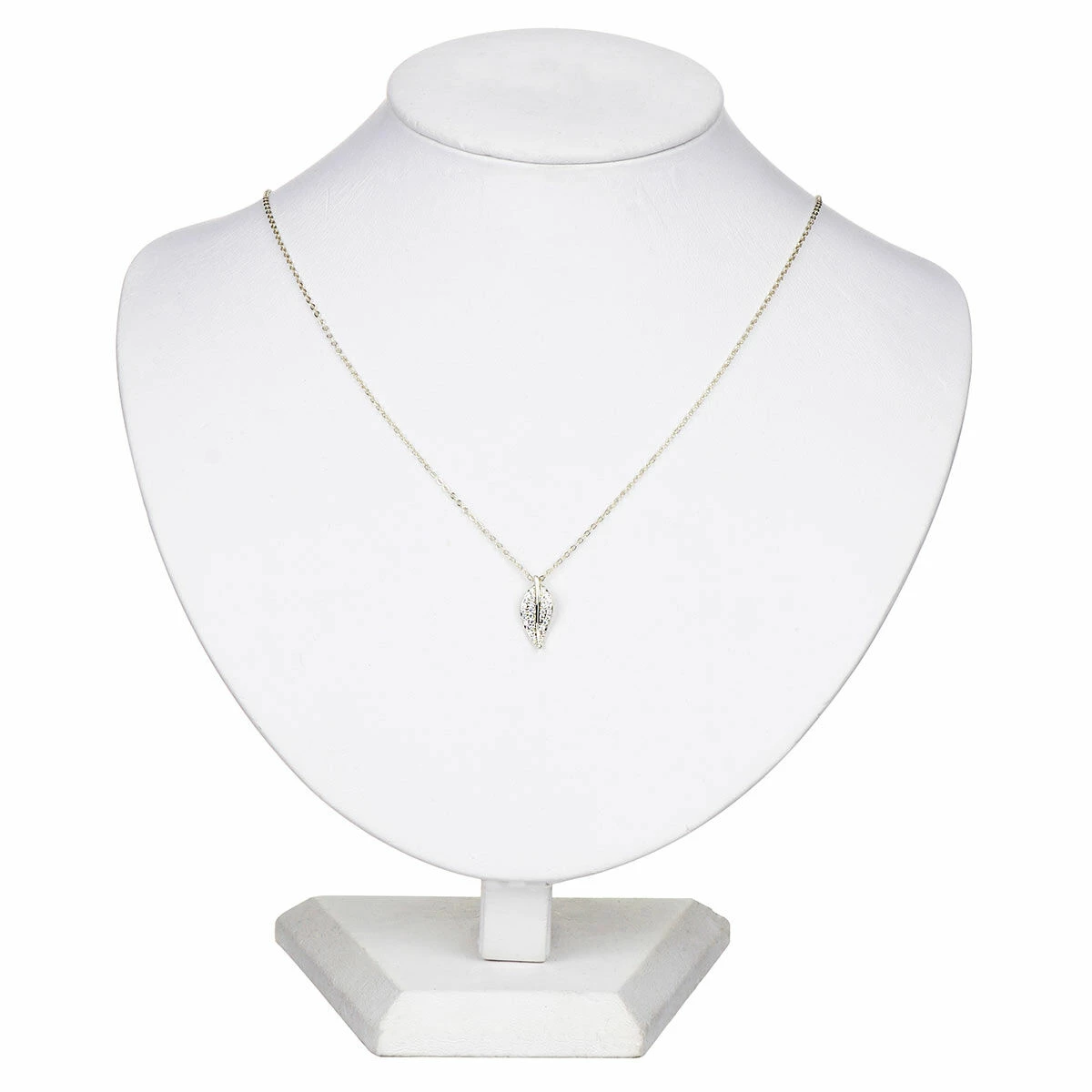 Equilibrium Gold-Plated Back To Nature Pave Leaf Necklace 3 Equilibrium Gold-Plated Back To Nature Pave Leaf Necklace - Image 3