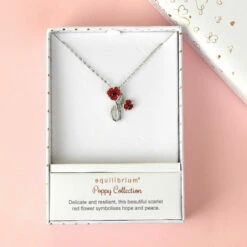 Equilibrium Elegant Poppies Necklace -gifts shop 329430 equilibrium elegant poppies necklace 03