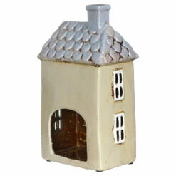 Shudehill Village Pottery Large Cream Garden House Tealight Holder -gifts shop 331001 shudehill village pottery large cream garden house tealight holder 3