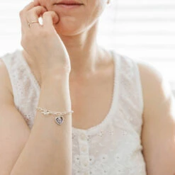 Equilibrium Silver Plated Paua Shell Hearts T-Bar Bracelet -gifts shop 334102 equilibrium silver plated paua shell hearts t bar bracelet lifestyles