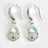 Equilibrium Silver Plated Moonstone Teardrop Earrings