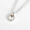 Equilibrium Two Tone Equestrian Horseshoe Heart Necklace