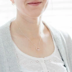 Equilibrium Two Tone Kiss Collection Eternal Heart Necklace -gifts shop 334357 equilibrium two tone kiss collection eternal heart necklace lifestyle2