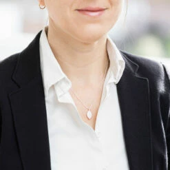 Equilibrium Silver Plated Back To Nature Mother Of Pearl Leaf Necklace -gifts shop 334380 equilibrium silver plated back to nature mother of pearl leaf necklace lifestyle