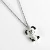 Equilibrium Girls Silver Plated Cute Dog Necklace