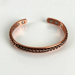Equilibrium Men’s Herringbone Copper Bangle