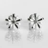 Equilibrium Silver Plated Daisy Ice Loops Earrings