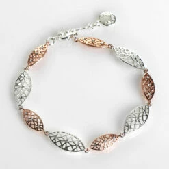 Equilibrium Two Tone Ornate Due Filigree Bracelet