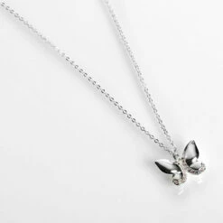 Equilibrium Silver Plated Butterfly Necklace And Earrings Gift Set -gifts shop 339915 equilibrium silver plated rings butterfly necklace and earrings gift set 2