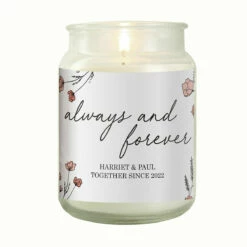 Personalised ‘Always & Forever’ Large Scented Jar Candle 6 Personalised ‘Always & Forever’ Large Scented Jar Candle -gifts shop 4004740 3