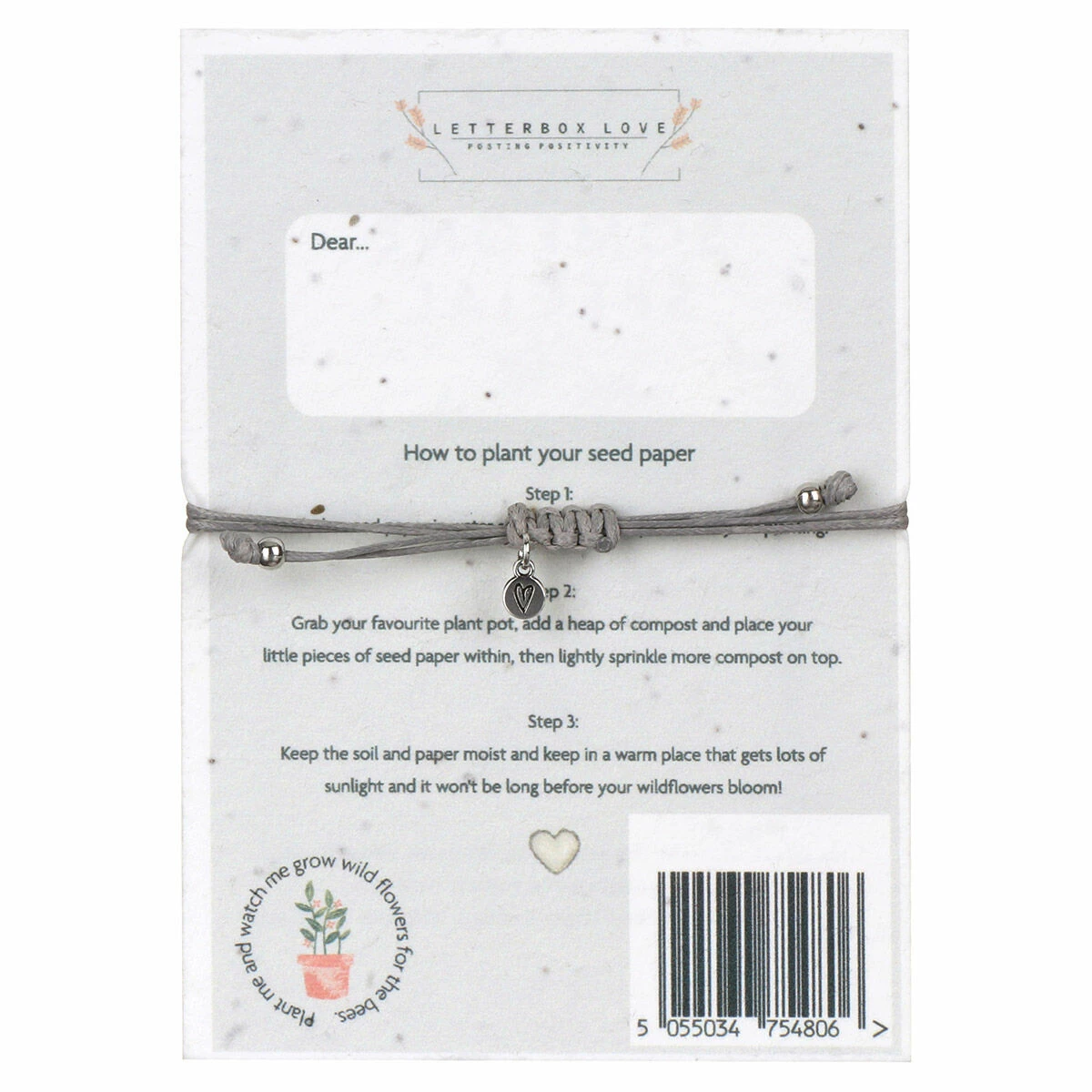 Langs ‘Robins Appear’ Bracelet & Plantable Seed Card 5 Langs ‘Robins Appear’ Bracelet & Plantable Seed Card - Image 5