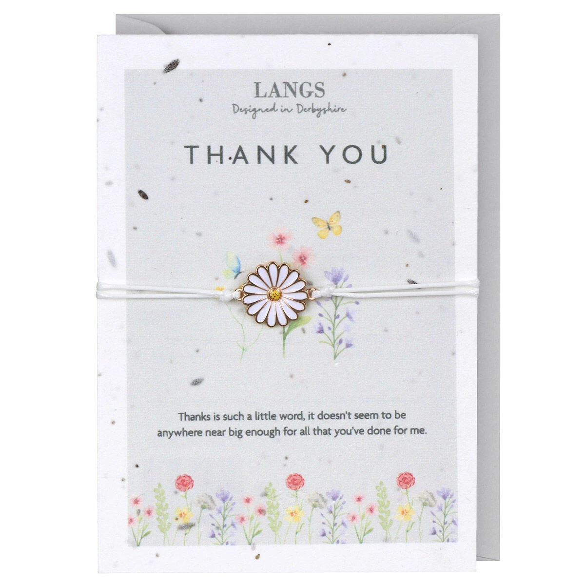Langs ‘Thank You’ Bracelet & Plantable Seed Card 2 Langs ‘Thank You’ Bracelet & Plantable Seed Card - Image 2