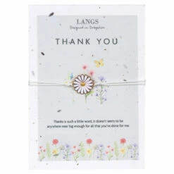 Langs ‘Thank You’ Bracelet & Plantable Seed Card 7 Langs ‘Thank You’ Bracelet & Plantable Seed Card -gifts shop 4sw201 langs thank you bracelet and plantable seed card 2