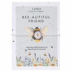 Langs ‘Bee-autiful Friend’ Bracelet & Plantable Seed Card -gifts shop 4sw206 langs bee autiful friend bracelet and plantable seed card 2