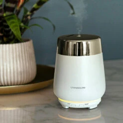 Stoneglow Luna White & Silver Ceramic Perfume Mist Diffuser -gifts shop 70359 stoneglow luna white silver ceramic perfume mist diffuser lifestyle