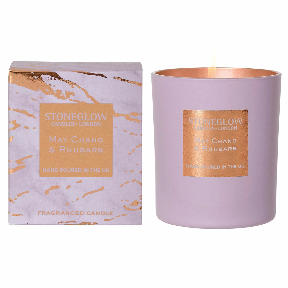 Stoneglow Luna May Chang & Rhubarb Candle 1 Stoneglow Luna May Chang & Rhubarb Candle