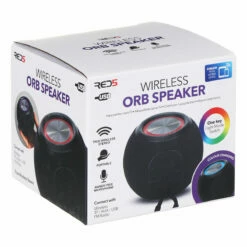 The Source Red5 Wireless Black Colour-Changing Orb Speaker -gifts shop 93440 the source red5 wireless black colour changing orb speaker 6
