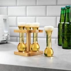 The Source Mini Yards Of Ale Glasses With Stand