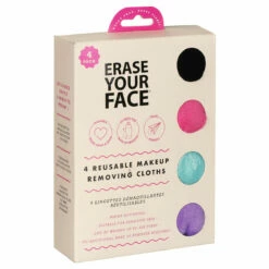 Aroma Home Erase Your Face Pack Of Four Reusable Makeup Removing Cloths