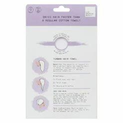 Aroma Home Coconut Oil Infused Hair Turban -gifts shop aroma home sd8178c coconut oil insfused hair turban 2