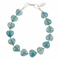 Carrie Elspeth Blue Shine Hearts Bracelet