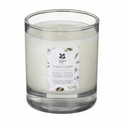 Toasted Crumpet ‘Wildflower Meadows’ Glass Jar Candle -gifts shop bc19nt toasted crumpet wildflower meadows glass jar candle 2 1