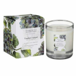 Toasted Crumpet ‘Earl Grey & Sweet Hydrangea’ Glass Jar Candle