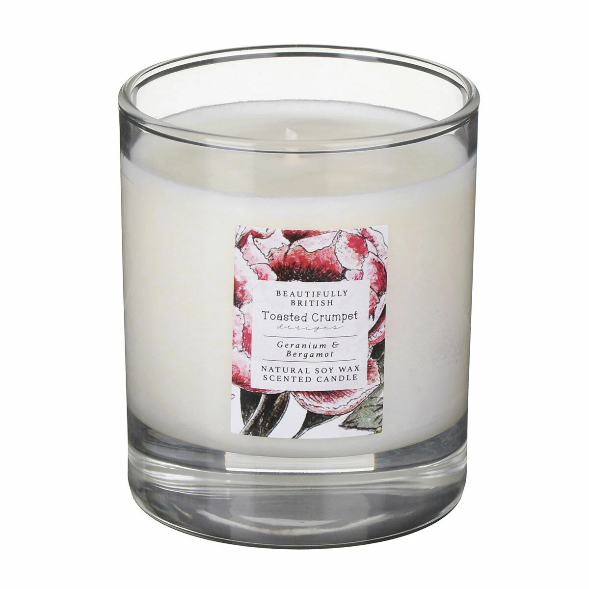Toasted Crumpet ‘Geranium & Bergamot’ Glass Jar Candle 4 Toasted Crumpet ‘Geranium & Bergamot’ Glass Jar Candle - Image 4