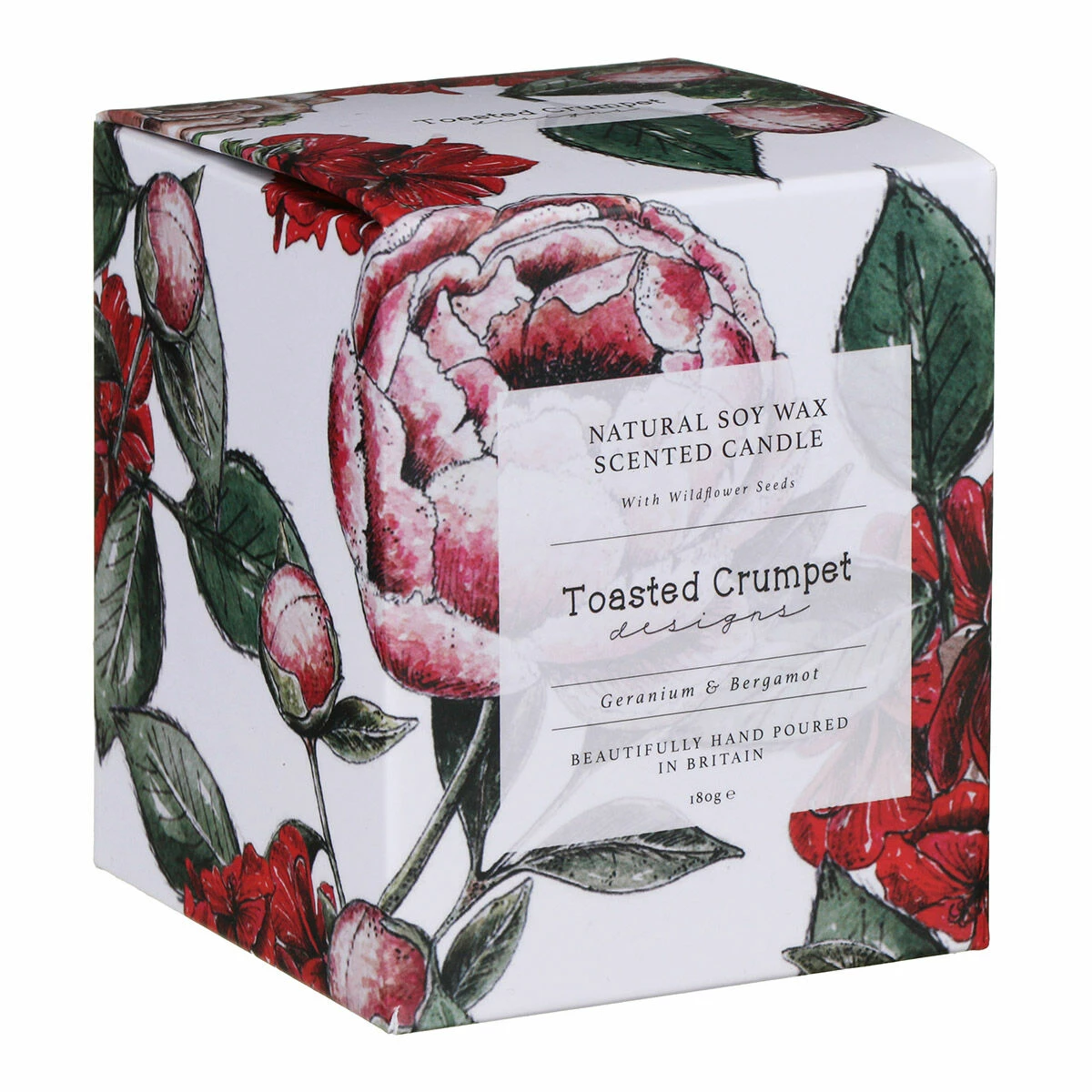 Toasted Crumpet ‘Geranium & Bergamot’ Glass Jar Candle 5 Toasted Crumpet ‘Geranium & Bergamot’ Glass Jar Candle - Image 5